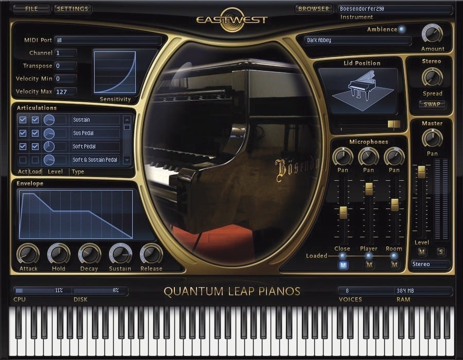 EastWest / Quantum Leap Pianos Gold